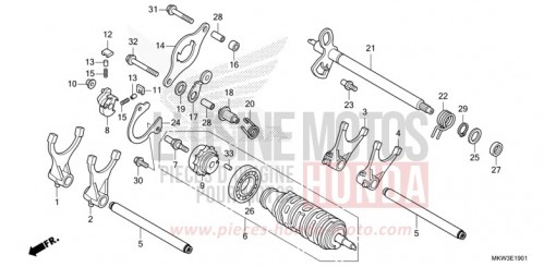 GEARSHIFT DRUM (NC750XD) NC750XDM de 2021